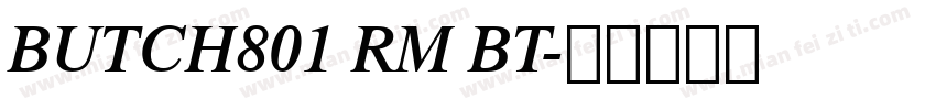 BUTCH801 RM BT字体转换